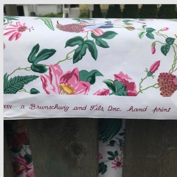 NEW UNUSED Brunschwig & Fils Fabric Guadeloupe 3 yds / 9 feet BRAND Chintz 1985 - Picture 4 of 11